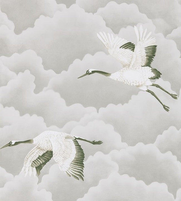 Cranes in Flight Wallpaper by Harlequin