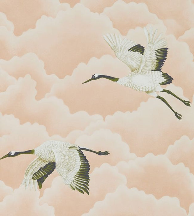 Cranes in Flight Wallpaper by Harlequin