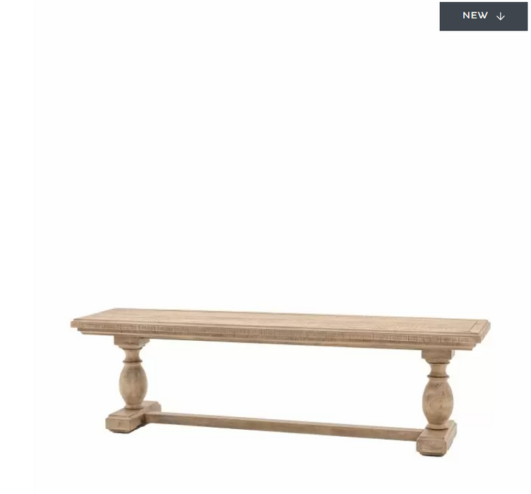 Derby Dining Bench, Natural Pine