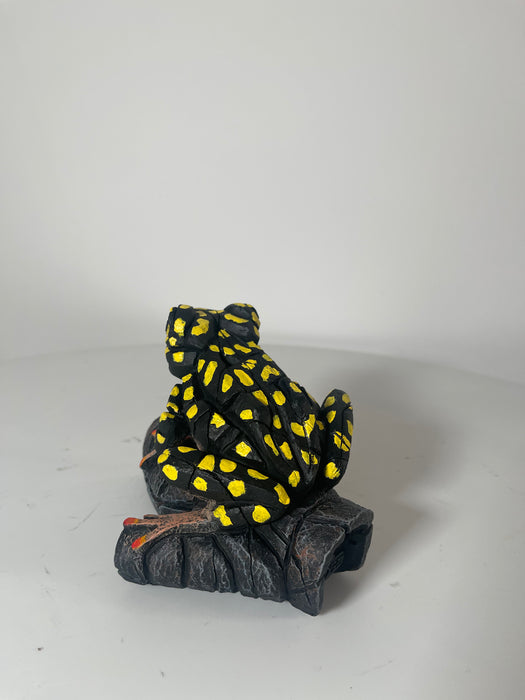 African Tree Frog Yellow Spot Sculpture