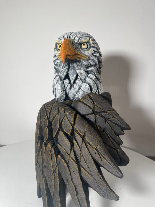 Handcrafted Bald Eagle Bust Sculpture - Detailed Wildlife Art Piece Sculpture