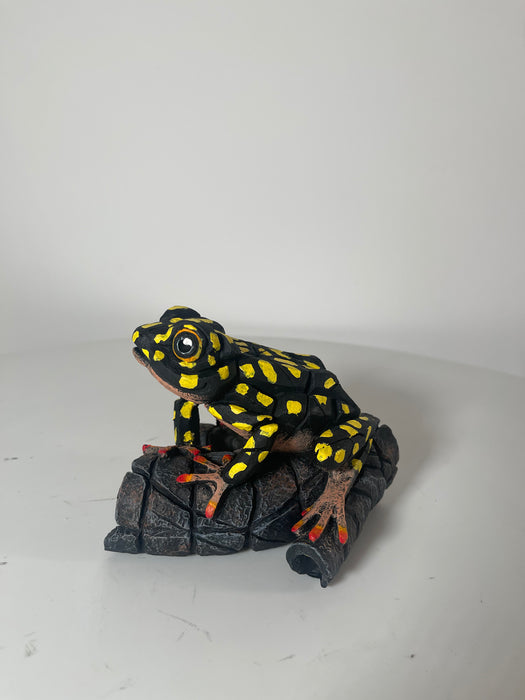 African Tree Frog Yellow Spot   Sculpture