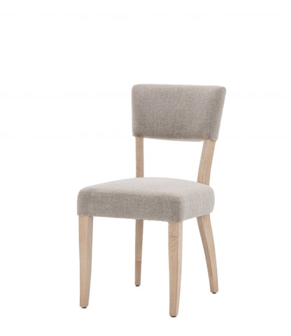 Carnford Dining Chair In Natutral Fabric & Oak Frame - Set of 2  ( Due back In 02/05/2024 )