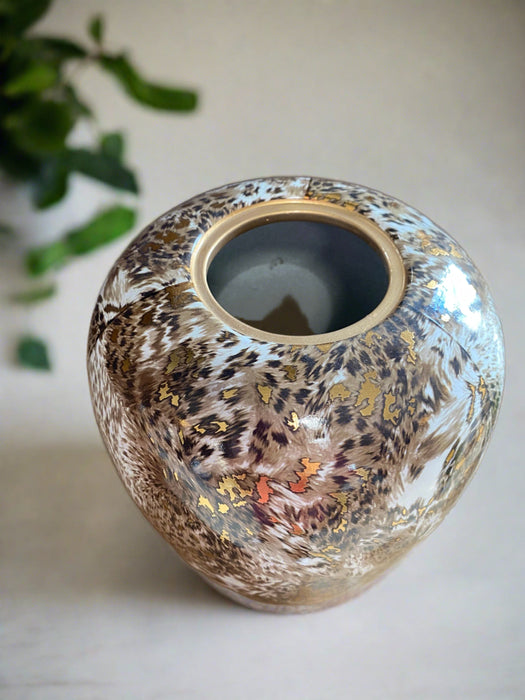 Crofton Ceramic Lidded Jar, Leopard Print - Large