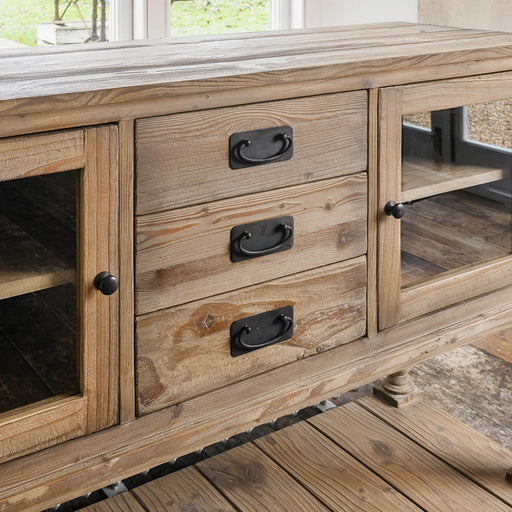 Shelby Sideboard, 3 Drawer, Natural, Recycled Pine