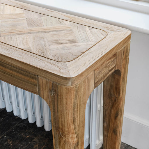 Shelby Console Table, Natural, Rustic, Recycled Teak 