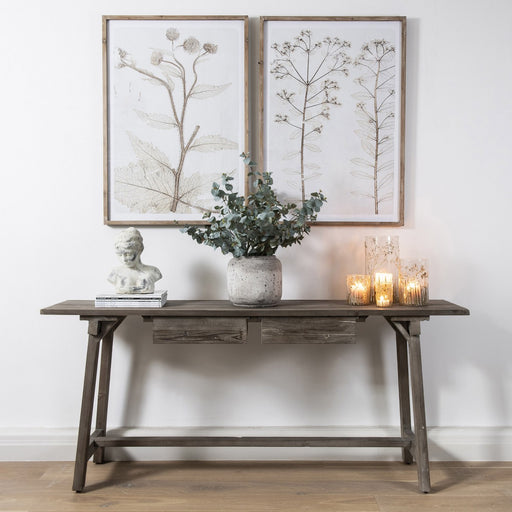 Berkeley Console Table, Grey Recycled Pine, Planked 
