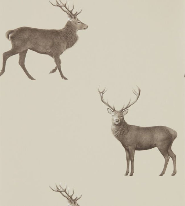 Evesham Deer Wallpaper by Sanderson
