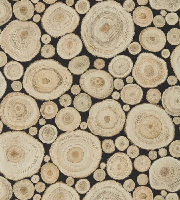 Alnwick Logs Wallpaper by Sanderson