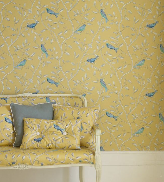 Finches Wallpaper by Sanderson