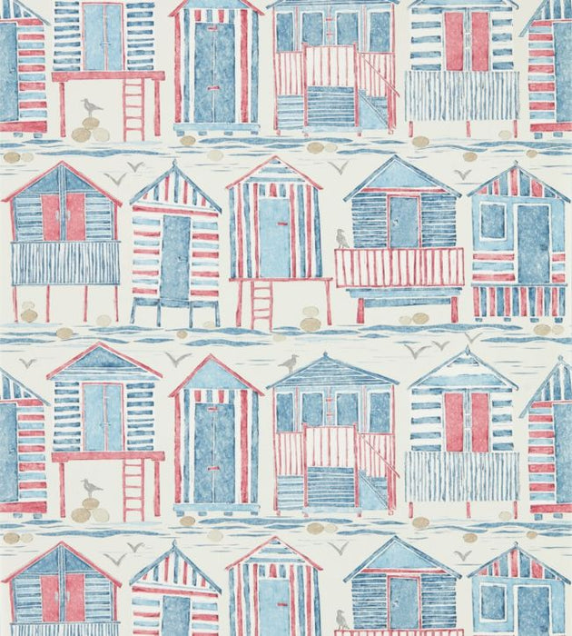 Beach Huts Wallpaper by Sanderson