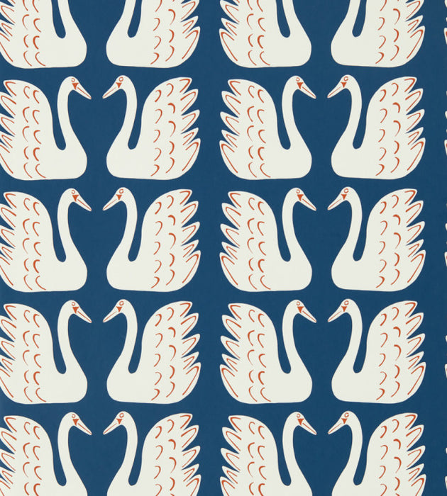 Swim Swam Swan by Scion Wallpaper - 2 Colours Available