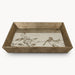Kent mirrored bird Tray, Gold, Glass, Square
