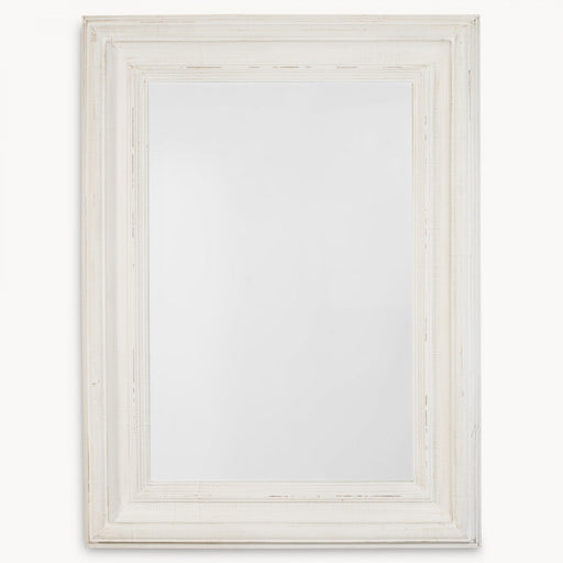 Langham Wall Mirror, White Paulownia Wood, Annecy