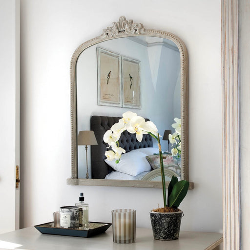 Langham Wall Mirror, Natural Paulownia Wood, Rectangular
