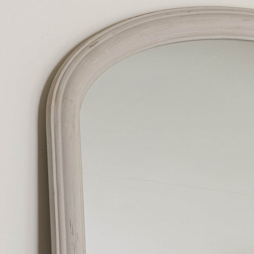 Langham Wall Mirror, Natural Paulownia Wood, Overmantle Mirror