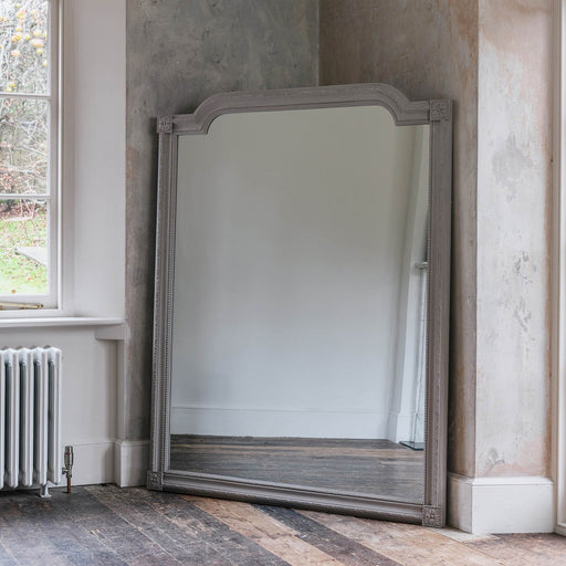 Langham Wall Mirror, Grey Paulownia Wood, French Provincial 