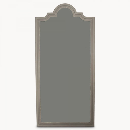 Langham Wall Mirror, Grey Paulownia Wood, Large 