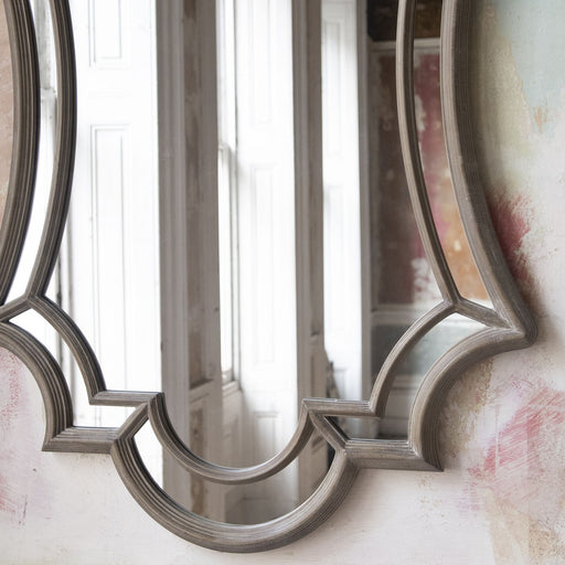 Langham Wall Mirror, Natural Polyurethane, Curved, Ornate 