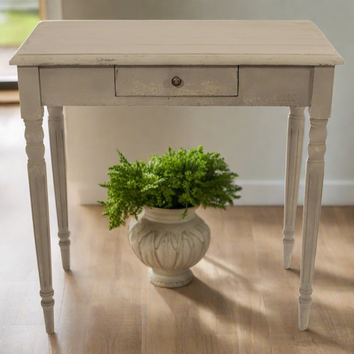 Hudson Hall Console tables, Colonial Grey, Reclaimed Pine, 1 Drawer