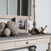 Hudson Console Table, Natural Poplar Wood, Stone Top 