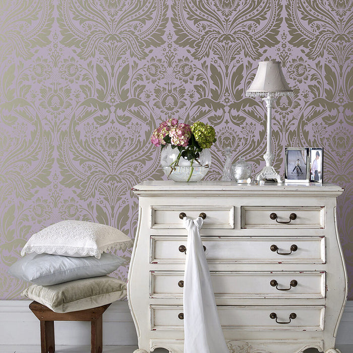 Graham & Brown Desire Lavender Wallpaper