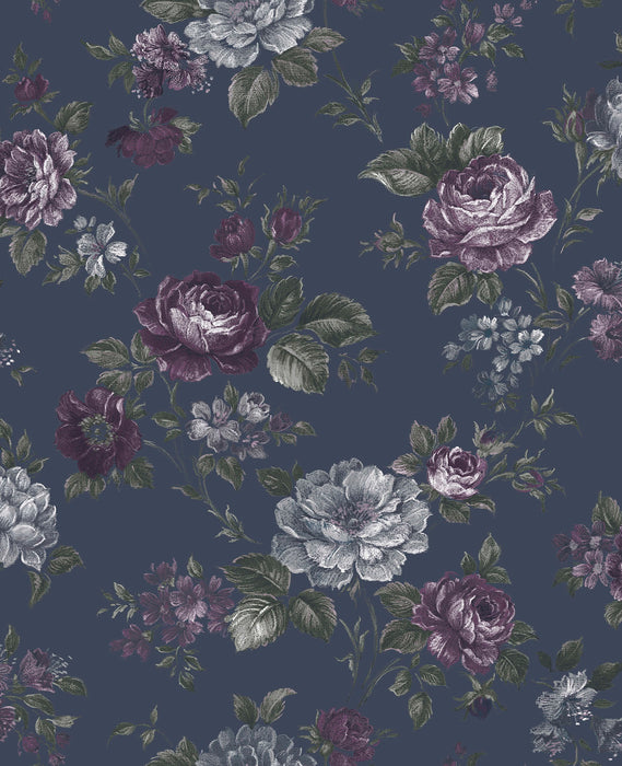 Graham & Brown Muse French Navy Wallpaper