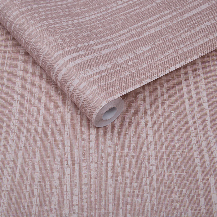 Graham & Brown Bamboo Texture Pink Wallpaper