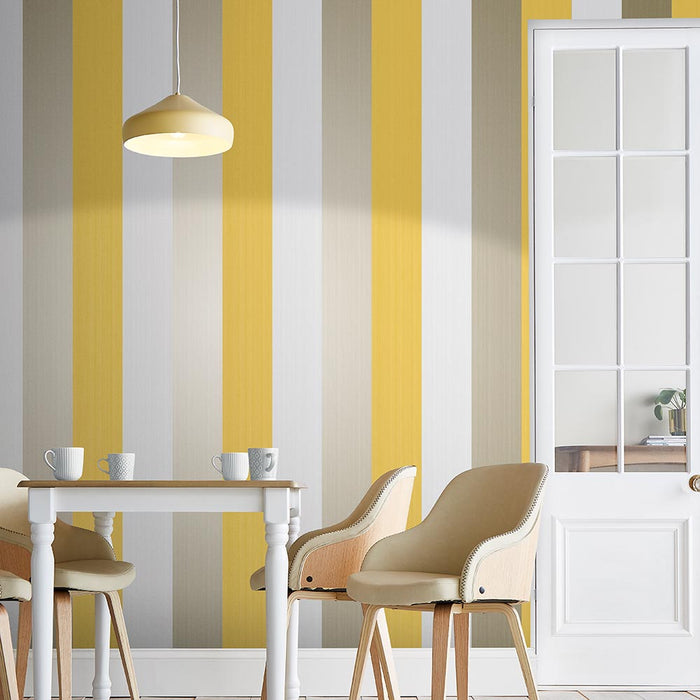 Graham & Brown Figaro Yellow Wallpaper