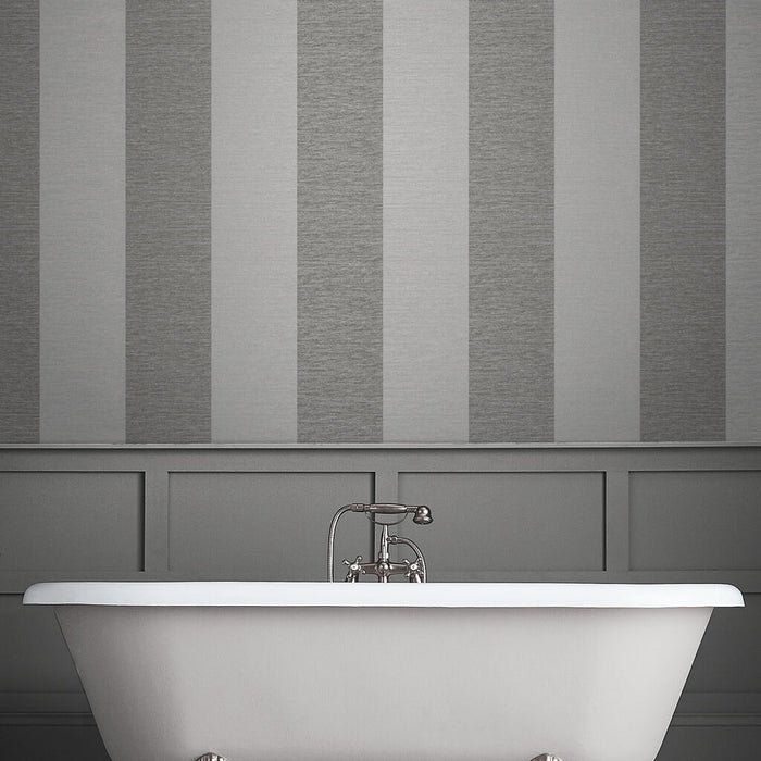 Graham & Brown Atelier Stripe Slate Wallpaper