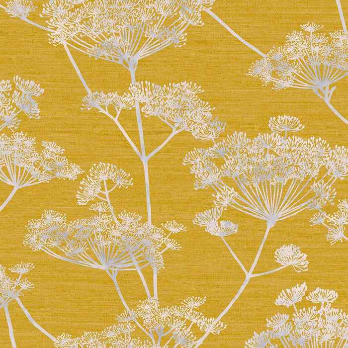 Graham & Brown Hortus Mustard Wallpaper