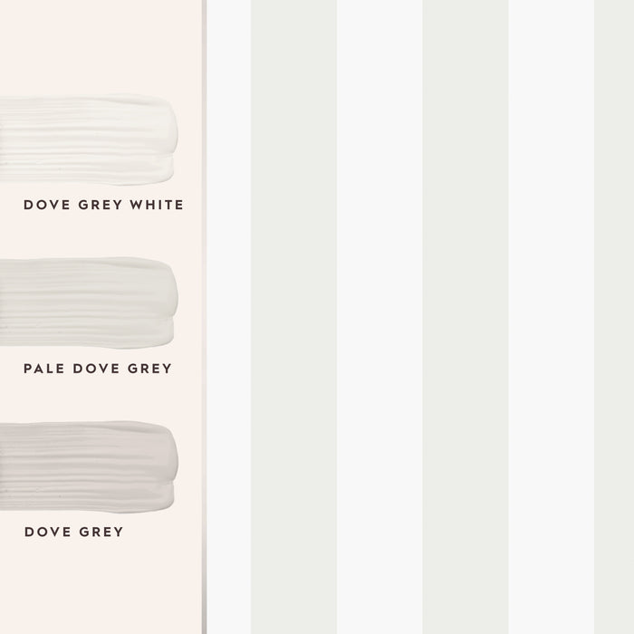 Laura Ashley Wallpaper Lille Pearlescent Stripe - White