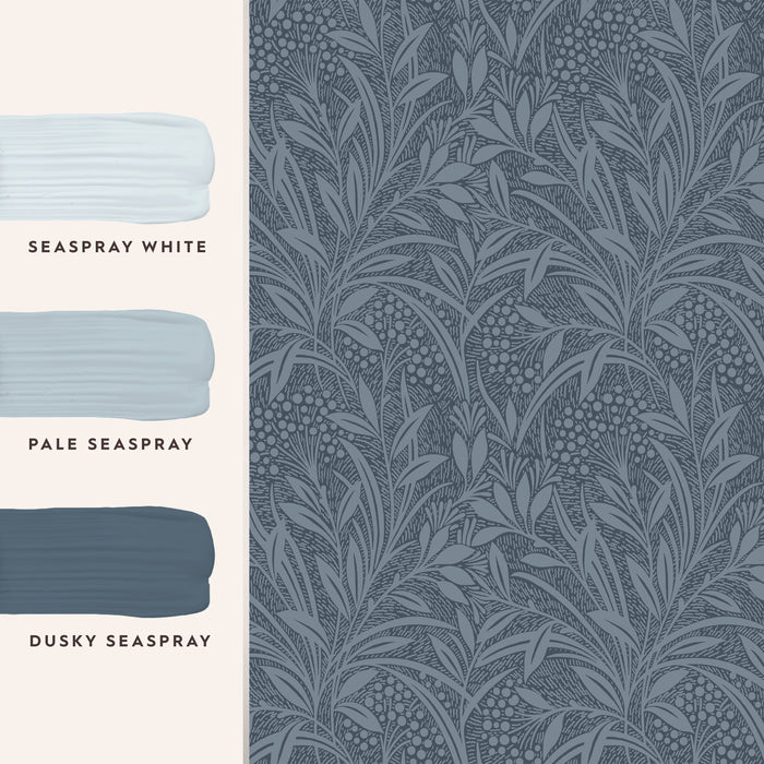 Laura Ashley Barley Wallpaper - Dusky Seaspray