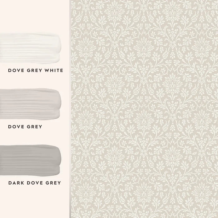 Laura Ashley Annecy Wallpaper - Dove Grey