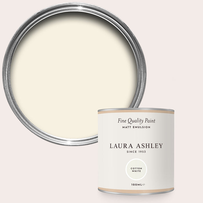 Laura Ashley Matt Emulsion Wall & Ceiling Paint - Cotton White