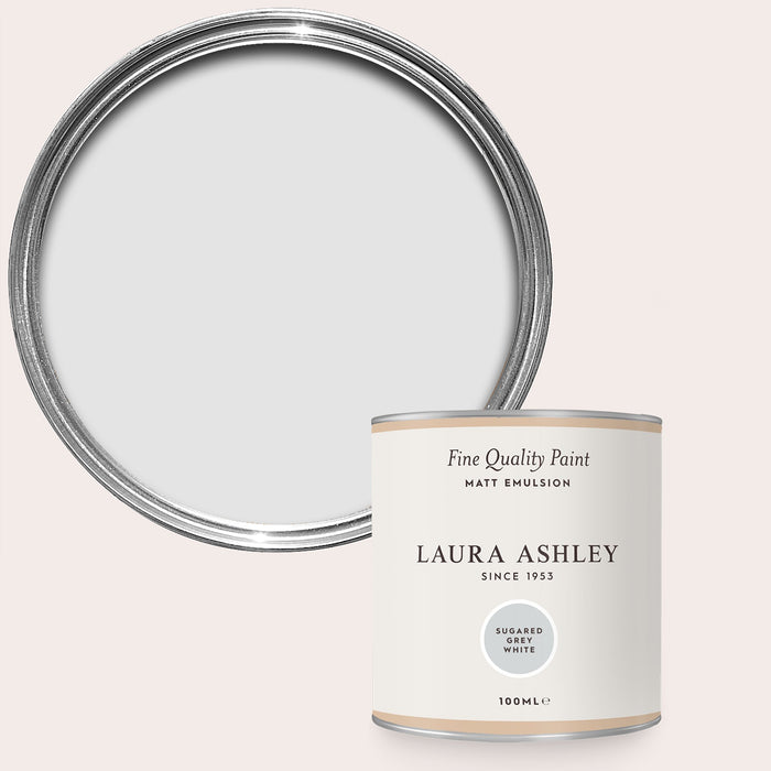 Laura Ashley Matt Emulsion Wall & Ceiling Paint - Sugared Grey White
