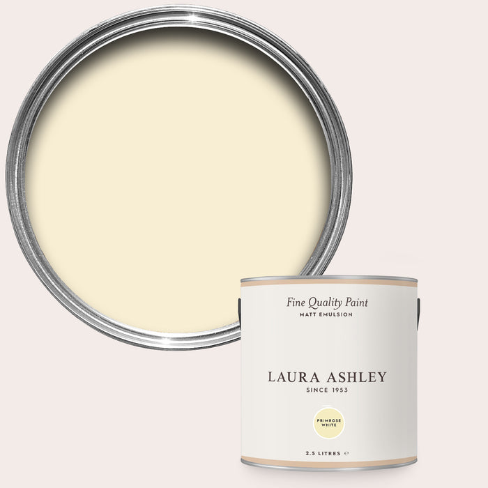 Laura Ashley Matt Emulsion Wall & Ceiling Paint - Primrose White