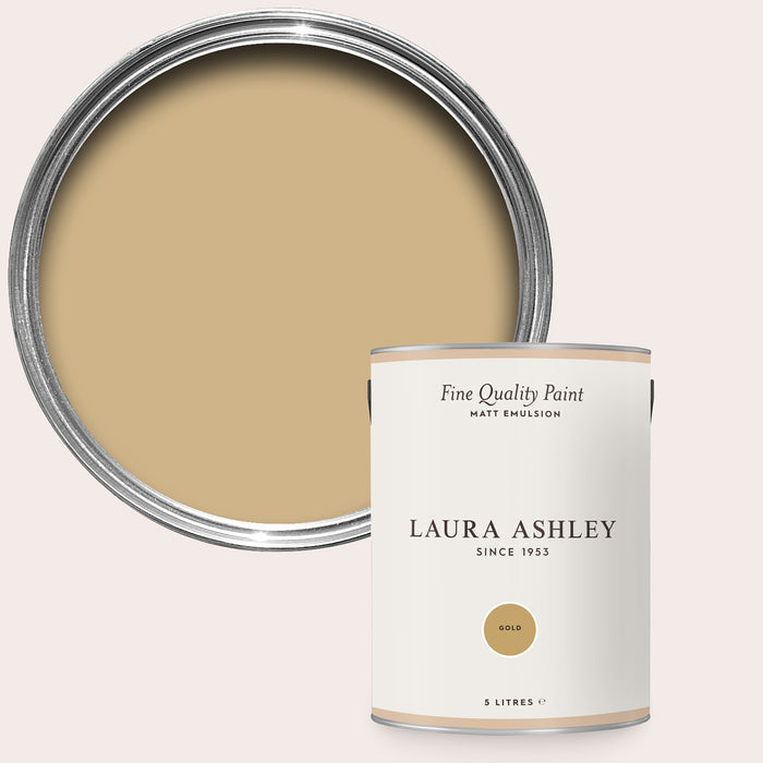 Laura Ashley Matt Emulsion Wall & Ceiling Paint - Gold
