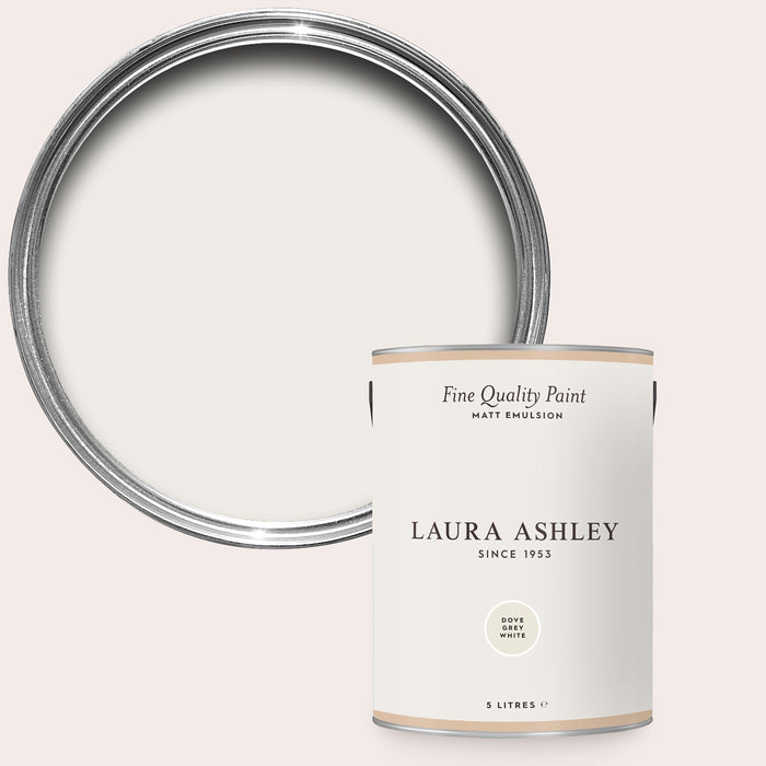 Laura Ashley Matt Emulsion Wall & Ceiling Paint - Dove Grey White