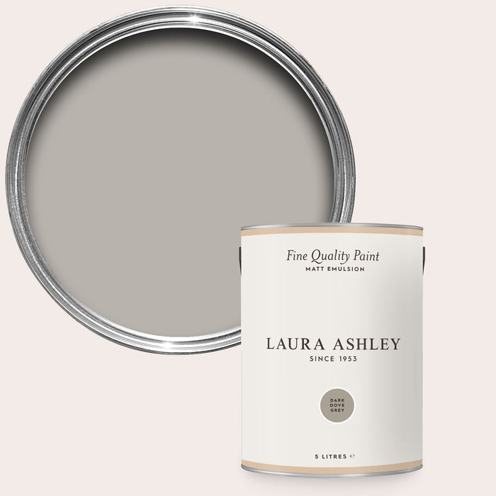 Laura Ashley Matt Emulsion Wall & Ceiling Paint - Dark Dove Grey