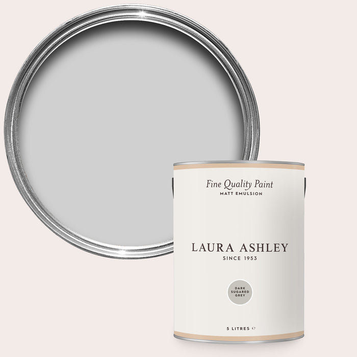 Laura Ashley Matt Emulsion Wall & Ceiling Paint - Dark Sugared Grey