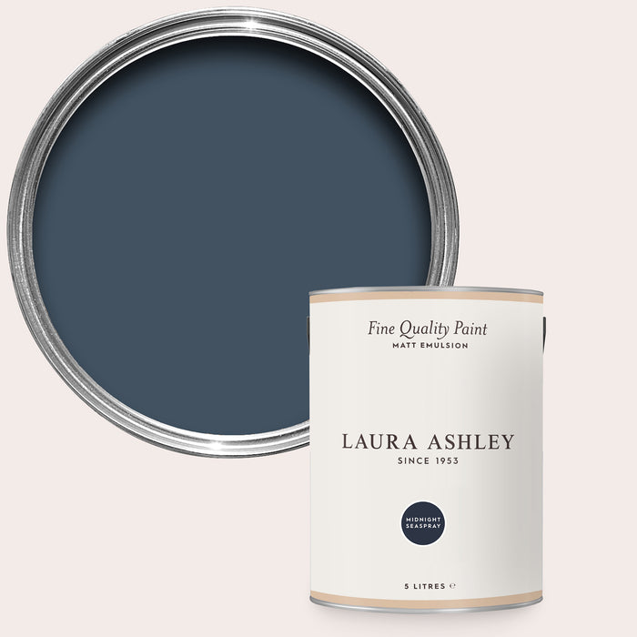Laura Ashley Matt Emulsion Wall & Ceiling Paint - Midnight Seaspray