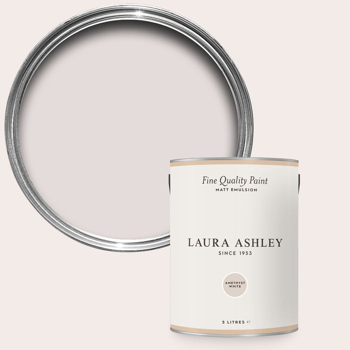 Laura Ashley Matt Emulsion Wall & Ceiling Paint - Amethyst White