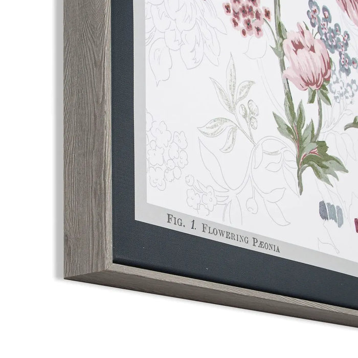 Laura Ashley Wall Art - Tapestry Floral Box Framed Canvas