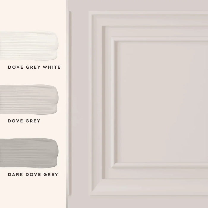 Laura Ashley Redbrook Wood Panel Wallpaper - Dove Grey