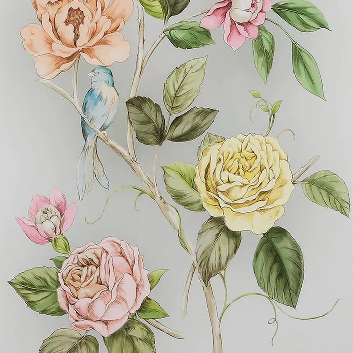 Laura Ashley Wall Art - Roisin Pale Sage Leaf Framed Print