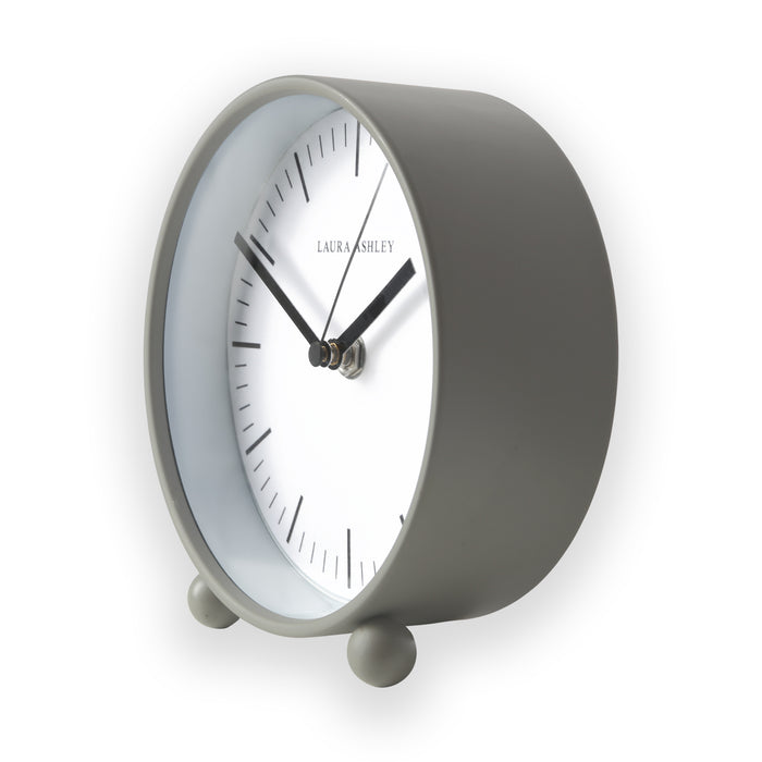 Laura Ashley Steel Grey Twyford Bedside Clock