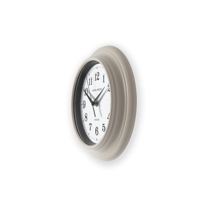 Laura Ashley Wall Clock - Newgale, Dove Grey, White