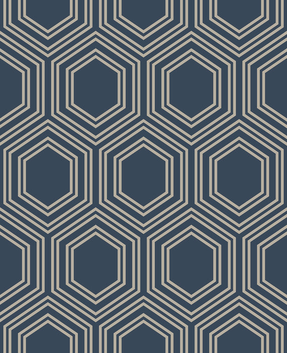 Next Wallpaper -  Honeycomb Geo Navy