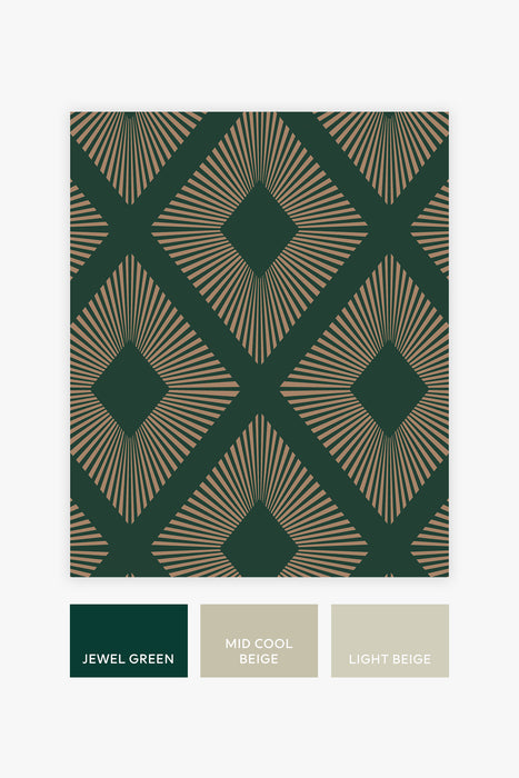 Next Wallpaper -  Deco Triangle Emerald